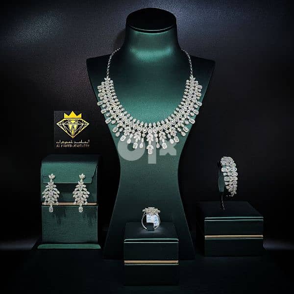 اطقم شبكات الماس مجوهرات الحامد www. instagram. com/alhamed_jewellery 4