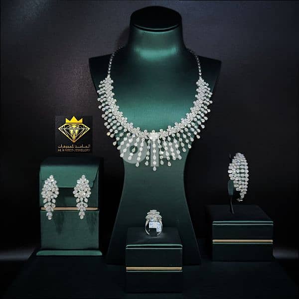 اطقم شبكات الماس مجوهرات الحامد www. instagram. com/alhamed_jewellery 5