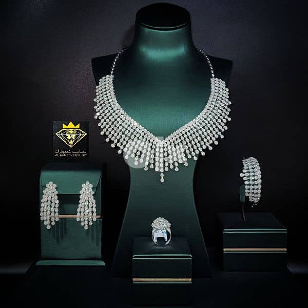 اطقم شبكات الماس مجوهرات الحامد www. instagram. com/alhamed_jewellery 6
