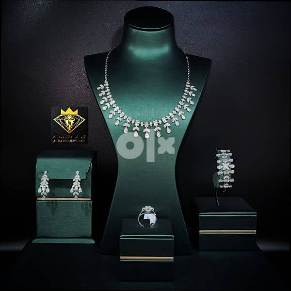 اطقم شبكات الماس مجوهرات الحامد www. instagram. com/alhamed_jewellery 7