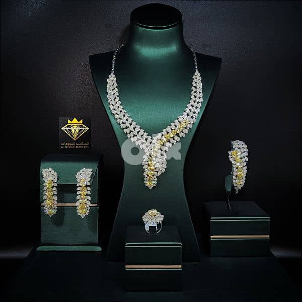 اطقم شبكات الماس مجوهرات الحامد www. instagram. com/alhamed_jewellery 10