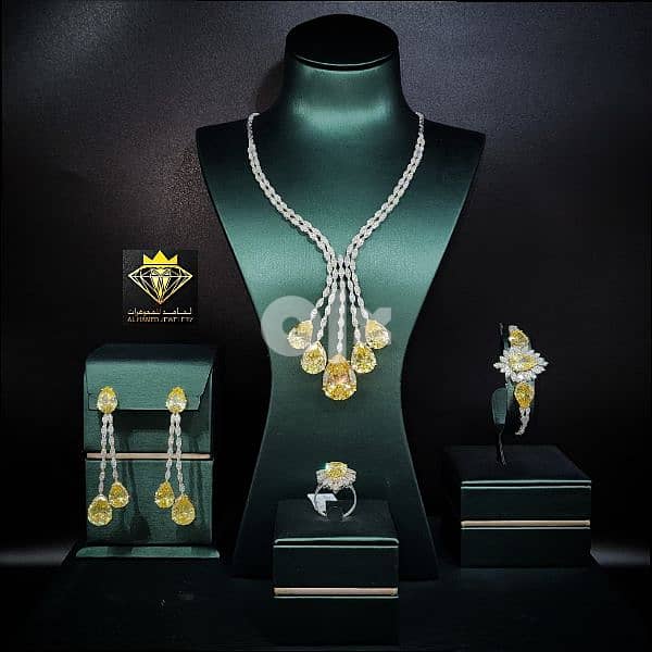 اطقم شبكات الماس مجوهرات الحامد www. instagram. com/alhamed_jewellery 12