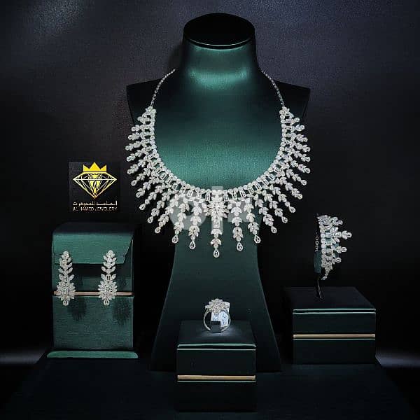 اطقم شبكات الماس مجوهرات الحامد www. instagram. com/alhamed_jewellery 13