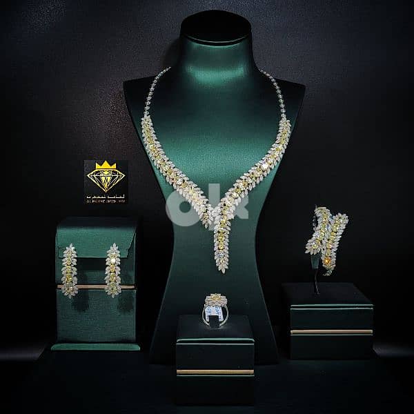 اطقم شبكات الماس مجوهرات الحامد www. instagram. com/alhamed_jewellery 14