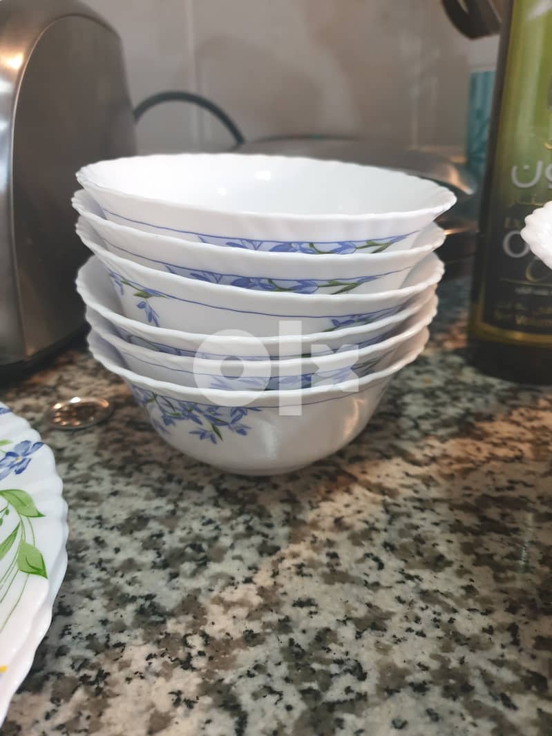 1 large bowl + 6 dessert bowls 0