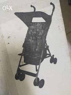Junior kids buggy stroller dark gray 0