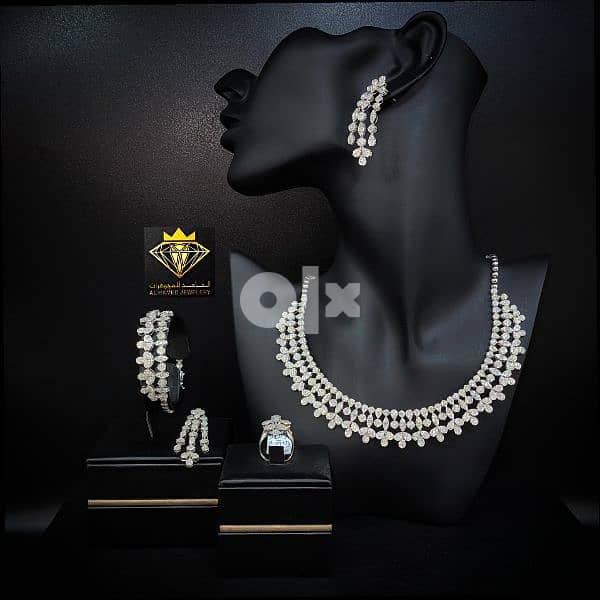 اطقم الماس شبكات الماس مجوهرات الحامد البحرين مجمع العالي #مجوهرات 9