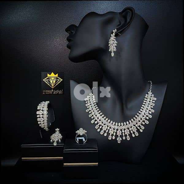 اطقم الماس شبكات الماس مجوهرات الحامد البحرين مجمع العالي #مجوهرات 12