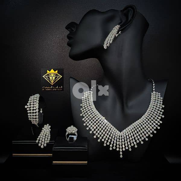 اطقم الماس شبكات الماس مجوهرات الحامد البحرين مجمع العالي #مجوهرات 14