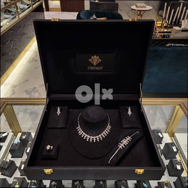 اطقم الماس شبكات الماس مجوهرات الحامد البحرين مجمع العالي #مجوهرات 17