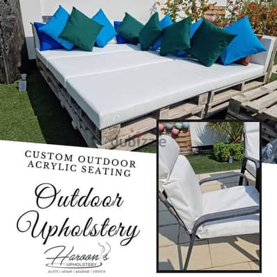 Patio cushioning and custom covers