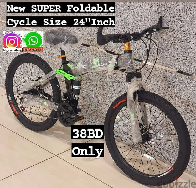 (36216143) New Arrival Foldable Super Cycle Size 24" inch 
Shimano Ge 1