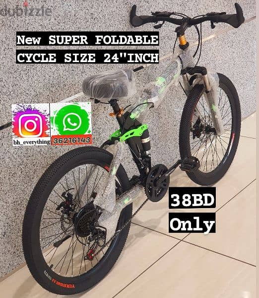 (36216143) New Arrival Foldable Super Cycle Size 24" inch 
Shimano Ge 2