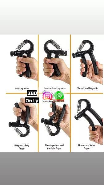 (36216143) R-Shape Adjustable Hand Grip Strengthener Exercise Gripper 2