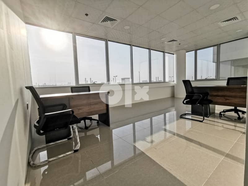 Rent amazing commercial offices in AL Sanabis Fakhro Tower for 75BD. 0