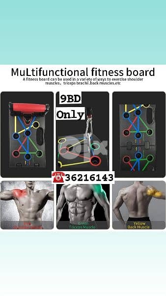 (36216143) 9 in 1 Push Up Rack Board Men Women Fitness Exercise 1