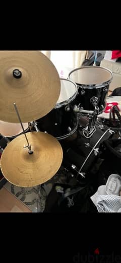 Full Drumset with Symbols + Bass