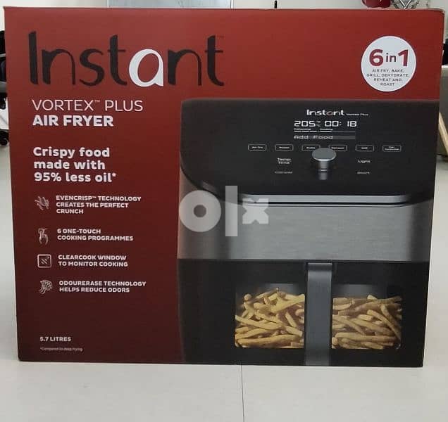 6 in 1 Instant vortex plus air fryer 0