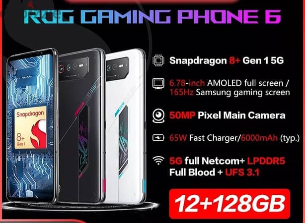 Asus Rog phone 6 12/128 - Mobile Phones - 104742733