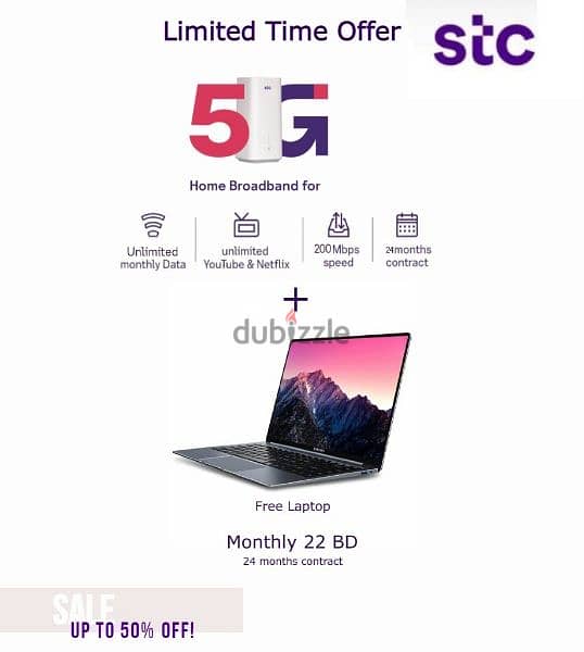 STC Latest Offers on Sim, Fiber, 5G Home Connection 7