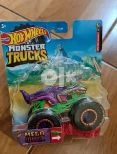 Hot wheels monster truck with a crushed car 0