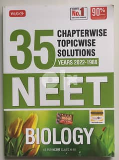 NEET- BIOLOGY-MTG 35 Chapter wise topic wise solutions from 2022 -1988 0