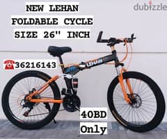 (36216143) New Arrival LEHAN Foldable Cycle Size 26”inch Shimano gear 0