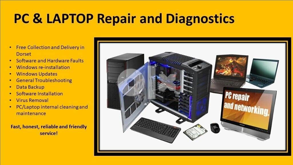 Laptop and Electronic devices. computer maintenance and repair 1