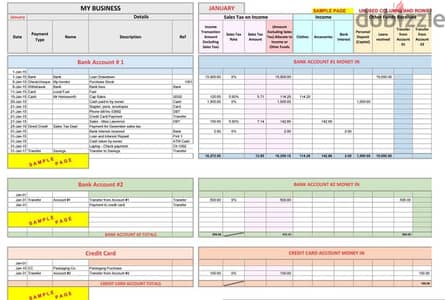 Accounting software in Excel