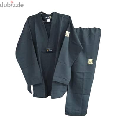 Black fighter-lite Taekwondo suits