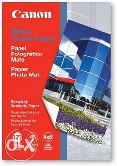 Canon Matte Paper, 4x6 Inches, 120 Sheets 0