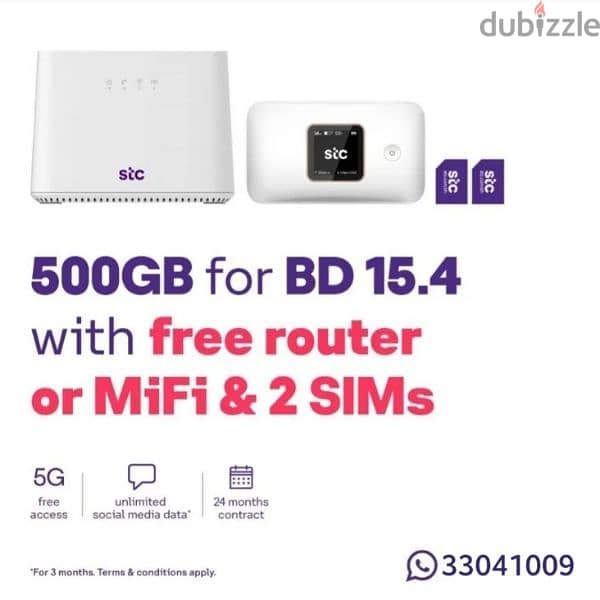 STC Router or Mifi device and SIM card 3