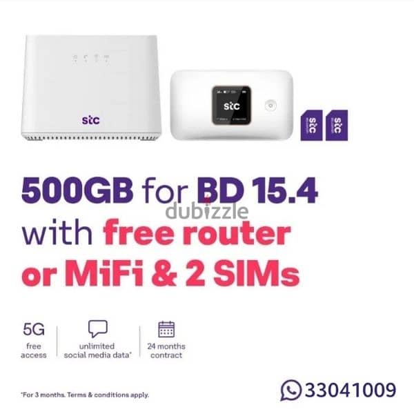 STC 5G Sim + Free Mifi, 5G Home broadband, Fiber 3