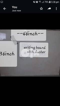 White writing board urgent for sale