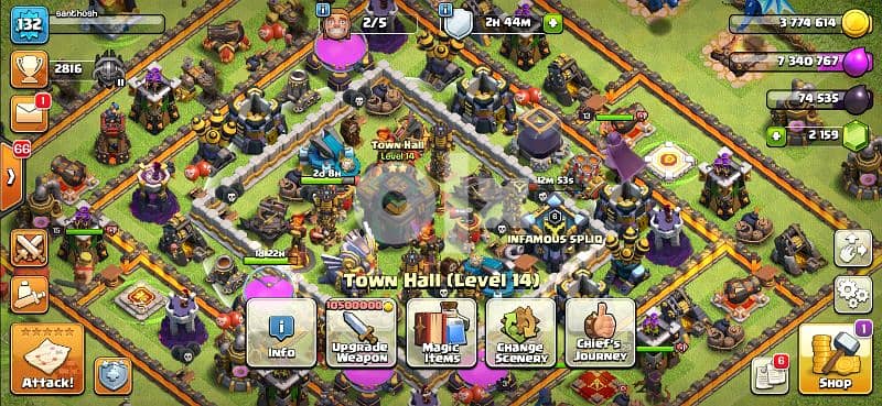 clash of clans{COC} 14th Town Hall ID for sale 0