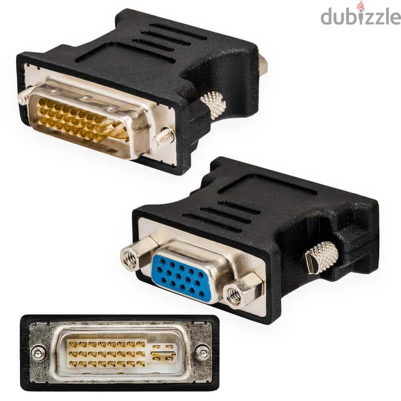 XFX Dual Link DVI-I (24+5 pin) Male to VGA Male Cable Adapter 3