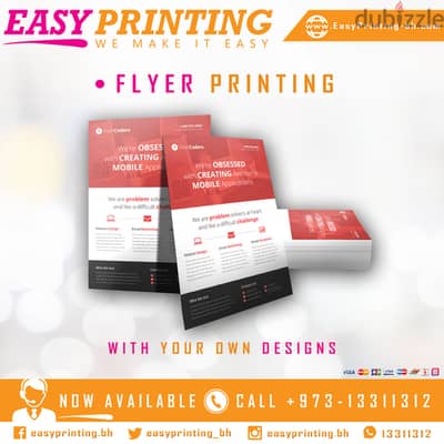 Flyers Printing - With Free Delivery Service!