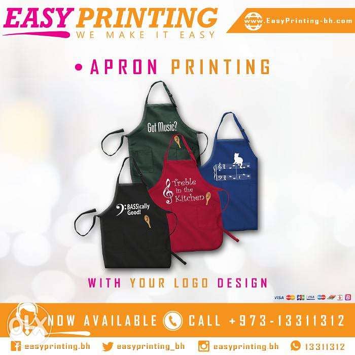Apron Printing - with Free Delivery Service! 0
