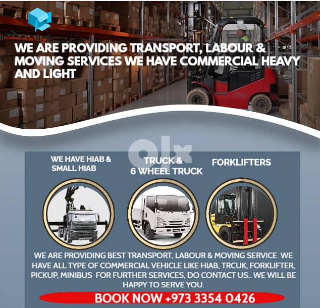 We are providing Transport, Labour and Moving services 1