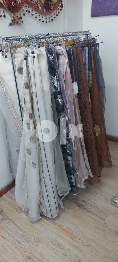 Fabric, shiffon, tie back  traming, piping, wall paper