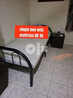 Single bed and other household items for sale with delivery