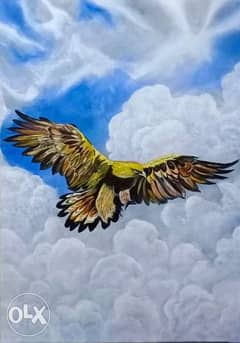 Eagle and clouds 0