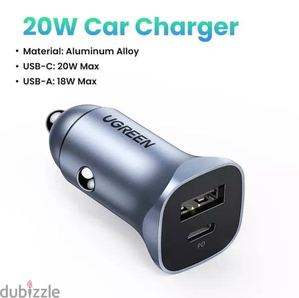 Ugreen Car charger 20w 0