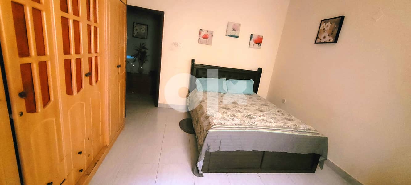 125/Sharing Flat /1 room /fully furnished/BD 125/- (Inc EWA)for 1 lady 1