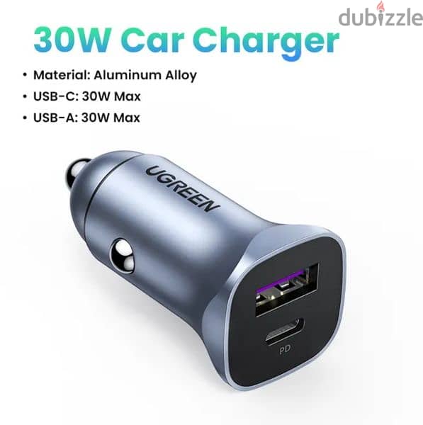 Ugreen Car charger 30w 0