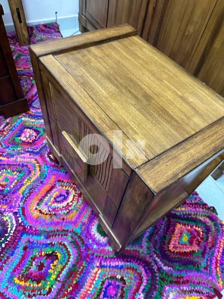 Bed side table box - Night box stong wood 2