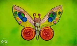 multimedia butterfly painting 0
