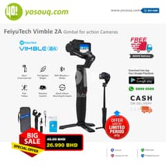 Brand New FeiyuTech Vimble 2A Gimbal for action Cameras for 26.99BHD