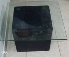 Square Glass Teapoy for sale 0
