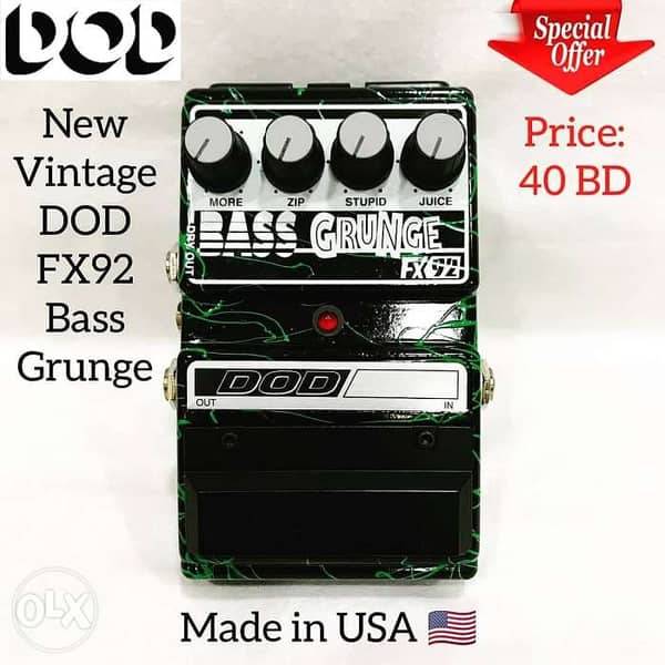 Vintage Rare new old stock DOD Bass Grunge FX92 available in stock. -  Musical instruments - 102765328